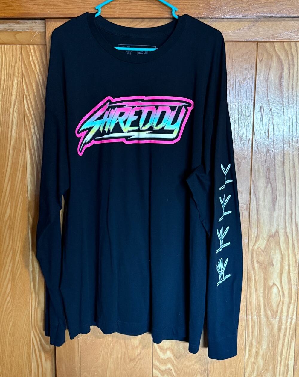 Shreddy Lyfe "Shred Till You're Dead" Black Long Sleeve Tee - 2XL